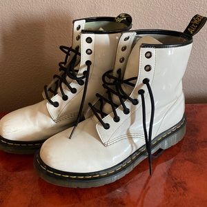 White dr. Martens size 9